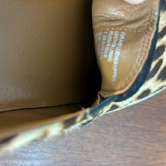 Tory Burch Leopard Print Calf Hair Loafers Sneakers 7.5 - Picture 9 of 10